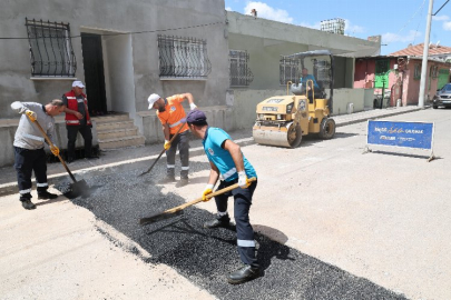 Gebze sokaklarında asfalt çalışmaları