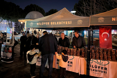 Nilüfer Belediyesi’nden kandil simidi ikramı